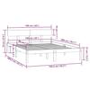 Solid Wood Bed Frame without Mattress 160 x 200 cm