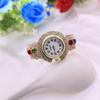 Nieuwe Dames Celebrity Strass Klauwketting Horloge en Armband Set