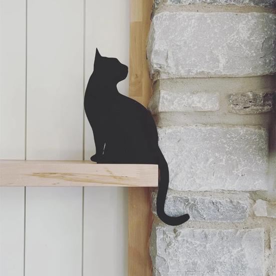 Türrahmen-Dekoration, Halloween, exquisite Katzenform, Acryl-Türrahmen-Ornament für Zuhause, Festival, Dekoration