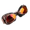 Okulary motocyklowe do jazdy Vintage Men Okulary Motocross Narciarstwo Maska Brązowa skóra Wiatroszczelna Kolarstwo Outdoor Dirt Bike Gogle
