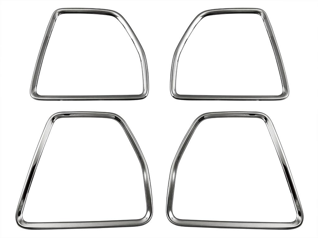 BRIGHTZ Finish Stainless Steel Door Speaker Rings for RV Vezel Compatible with and 6 Ultra-High (4-Piece Set) [SPEAKER-178] RV3, RV4, RV5, RV6, V3,