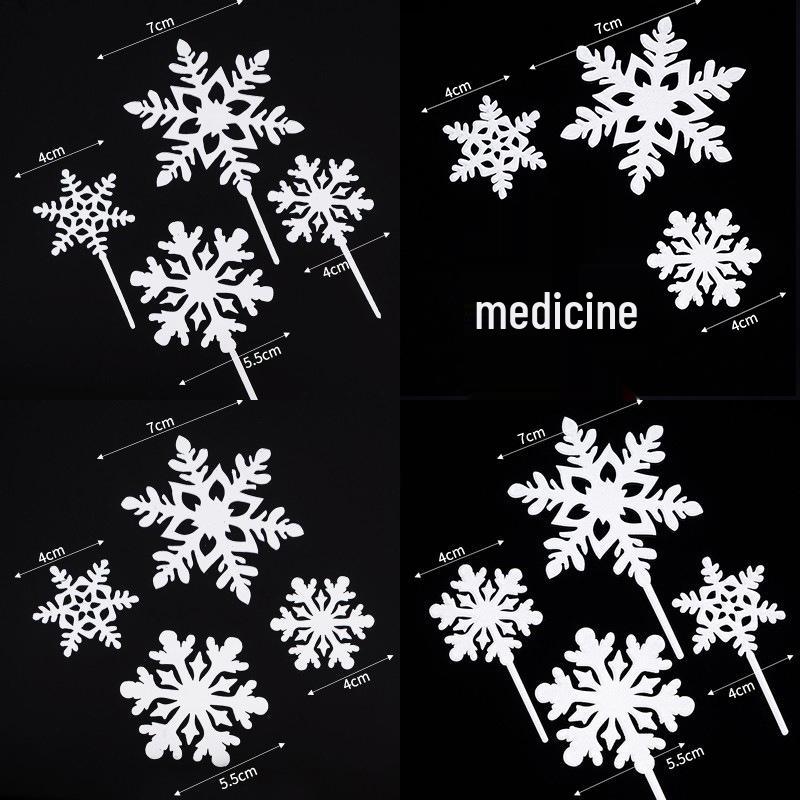 Frozen Christmas Snowflake Acrylic Cake Decoration Insert