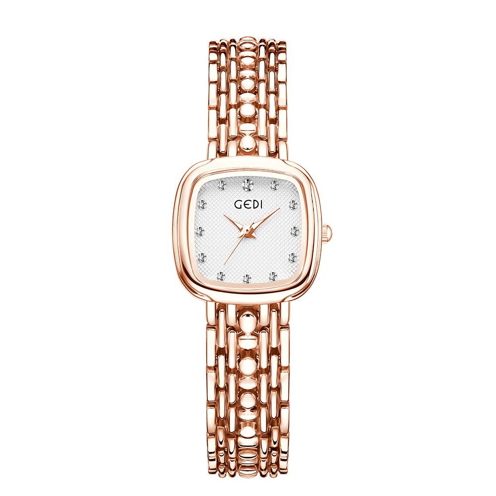 

Bracelet Watch Niche High-End Sense Diamond-Encrusted Retro Light Luxury Alloy Waterproof Quartz Watch One size fits all