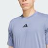 adidas Soft Comfortable Skin-Friendly Versatile Short Sleeve T-Shirt Men Tops Silver Purple JI8185