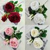 Flower Artificial Rose Wedding Hotel Restaurant Room Decoration Ornament Desktop