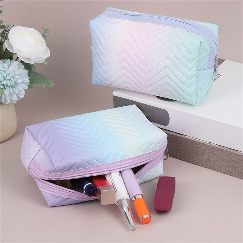 Fashionable PU Storage Bag Travel Toiletry Bags Makeup Organizer for Skin Care and Beauty Items