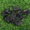 D-Shaped Pull Ring Heavy Duty Black Finish Single-Hole Semi-Circular Iron Buckle for Cargo Trailer Truck Traction Anchor Point