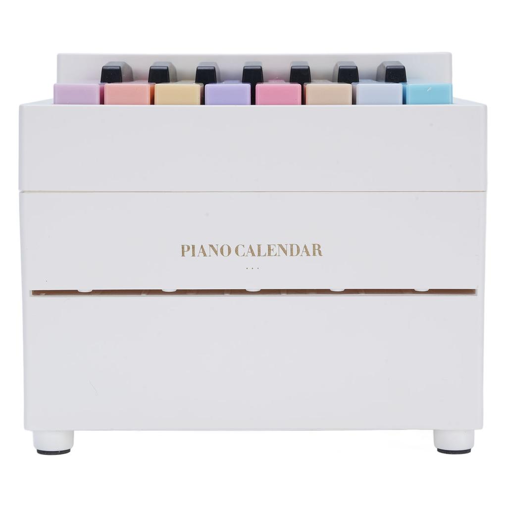 Piano Desk Calendar 2025   Time Date Display Playable Piano Calendar Gift with 27 Cards