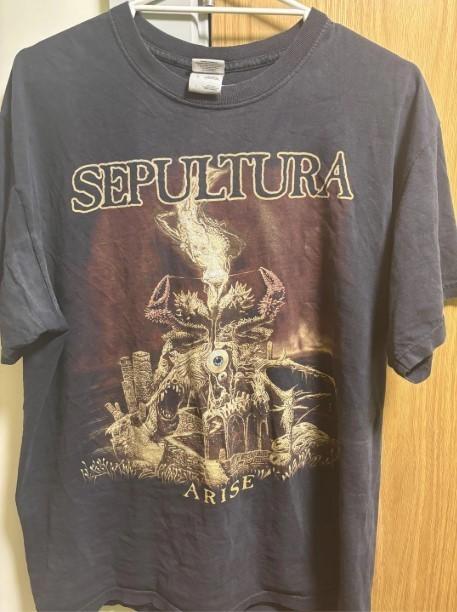 Sepultura metal band unisex charcoal t-shirt QT8136 M