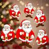 Santa Claus Paper Hanging Merry Christmas Decoration Red White Pack of 10 Pcs