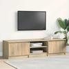 vidaXL TV Cabinet Sonoma Oak 140x40x35.5 Cm Wood-based Panel