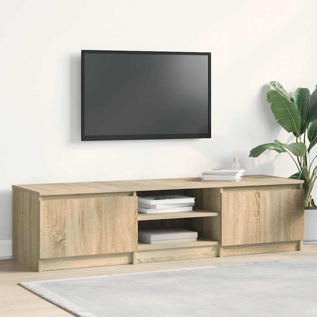 vidaXL TV-Schrank Sonoma-Eiche 140x40x35,5 cm Holzwerkstoff