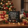 Contemporary Workout Themed Holiday Calendar Clear Acrylic Storage Container For Festival Fitness Surprises