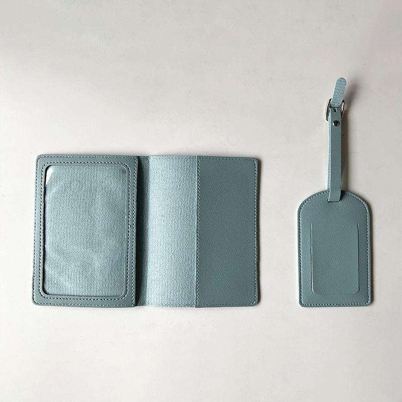 Set di Etichette Multicolore per Passaporto e Bagaglio Transfrontaliero - Organizer Multifunzionale in Pelle PU (Logo Personalizzabile)