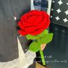 Handgemachtes Garn Häkeln Rote Rose DIY Stricken Sonnenblume Kreatives Geburtstagsgeschenk Valentinstag Heiratsantrag Geschenk Großer Rosenzweig