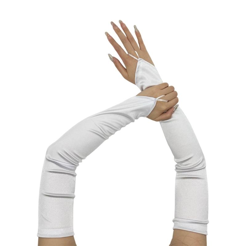 Kvällshandskar med Satin för Opera Baler för Kvinnor och Flickor 1920-talstema Musikalisk Opera Dans