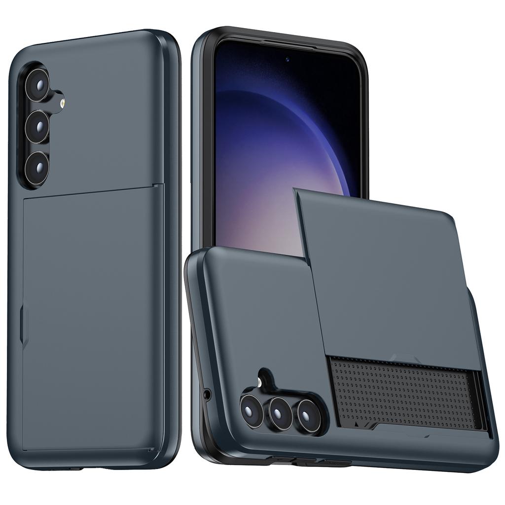 Für Samsung Galaxy S25+ Hülle mit Kartenhalter TPU+PC Handy-Rückseite