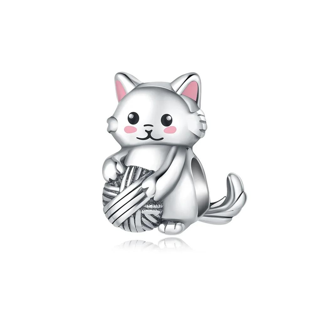 Süße Katzen-Anhänger Kupfer-Katzenkrallen ziehen Geld an Katzenohrringe Perlen für Halskette DIY-Armband Geschenk Schmuck Geschenke