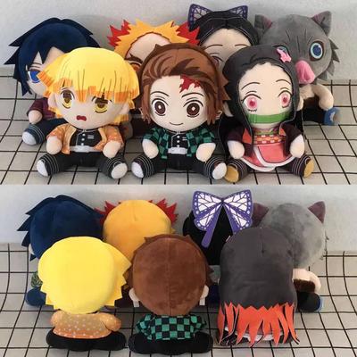 20cm Japan Anime Dämon Slayer Tomioka Giyu Kamado Tanjirou Kamado Nezuko Agatsuma Zenitsu Plüsch Spielzeug Puppe Peluche Frauen Geschenk