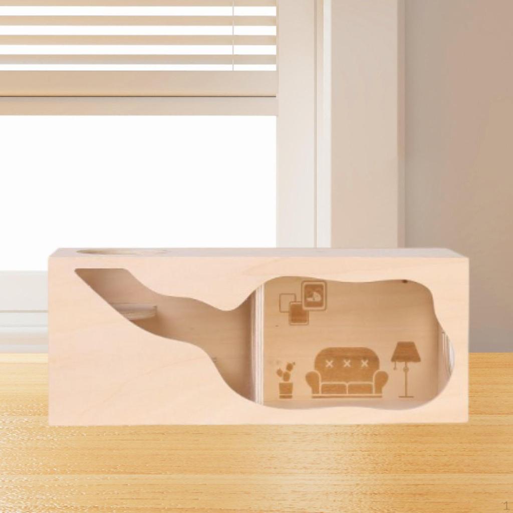 Hamster Cage Accessories Hiding Supplies Decoration Peeking Shed Hideout for Hamsters Gerbils