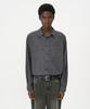 INSILENCE Garment-Dyed Work Shirt Charcoal