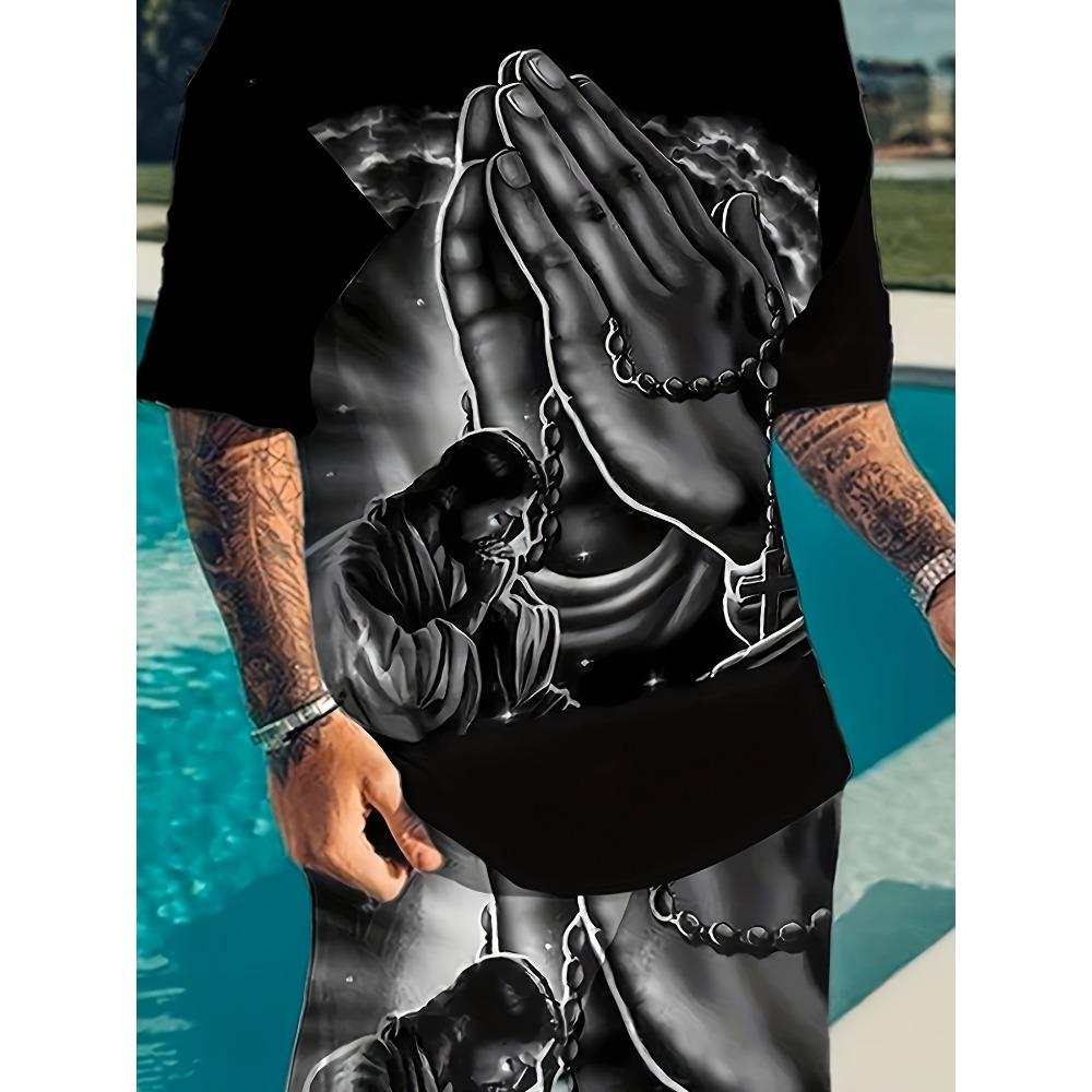Summer Men's Casual Set, Street Fashion and Comfortable T-shirt Outdoor Sports Running Short