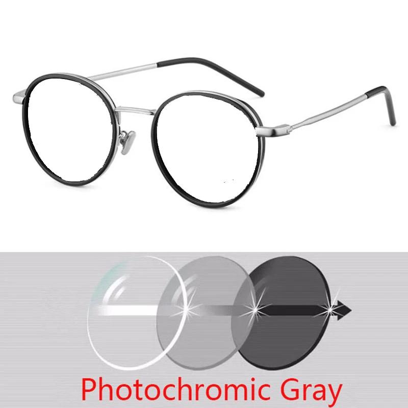 Retro Street Shooting Ladies Sunglasses Famous Luxury Brand Design Round Frame Women'S Glasses Prescription 0 -0.5 -0.75 To -6.0