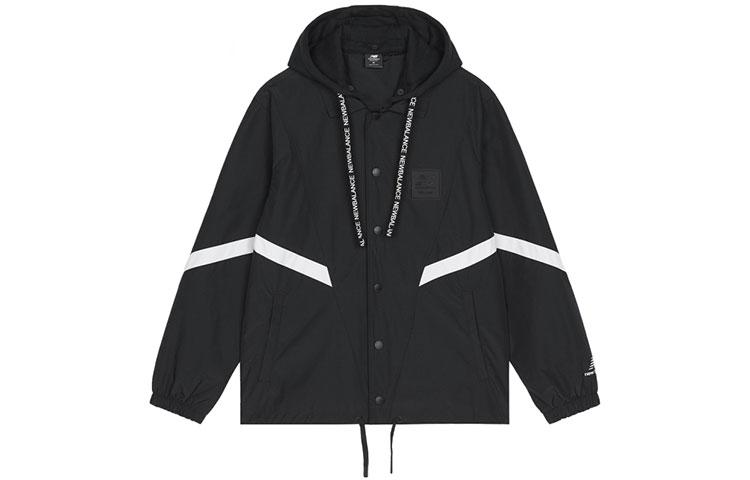 New Balance Jackets Men s Black Hooded Moderate Other AMJ13361-BK L