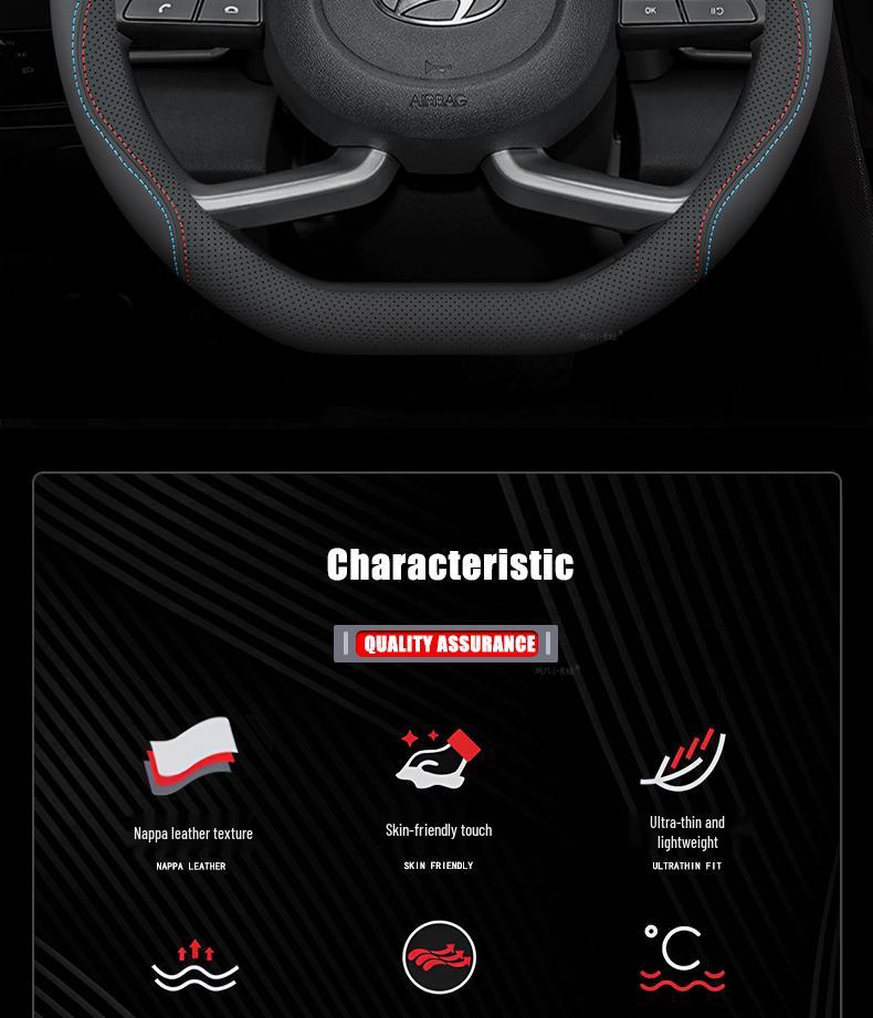 Beijing Hyundai Couste Steering Wheel Cover for All Seasons