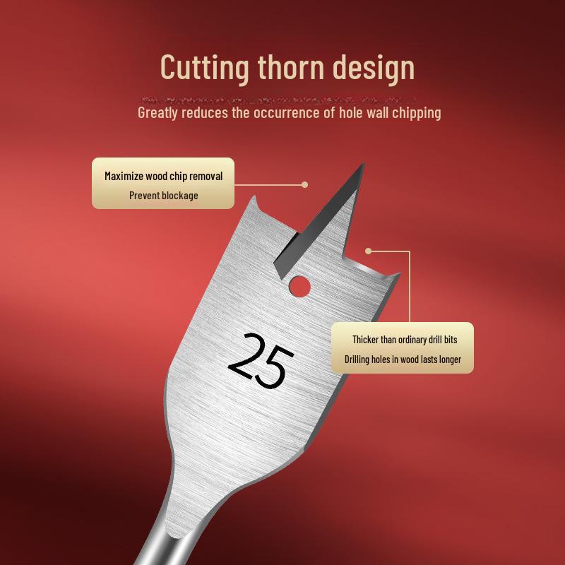 Tiangong Woodworking Flat Drill Set: Triple-Point Hole Opener for Electric Tools