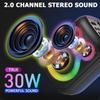 Portable Bluetooth Speaker, 30W Loud Wireless Speaker, Small Party Speaker For Home