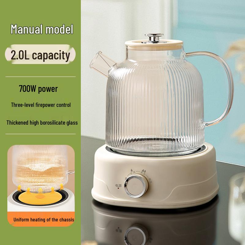 All-Glass Health Kettle - Multi-functional, Temperature-Controlled Tea Brewer for Home and Office