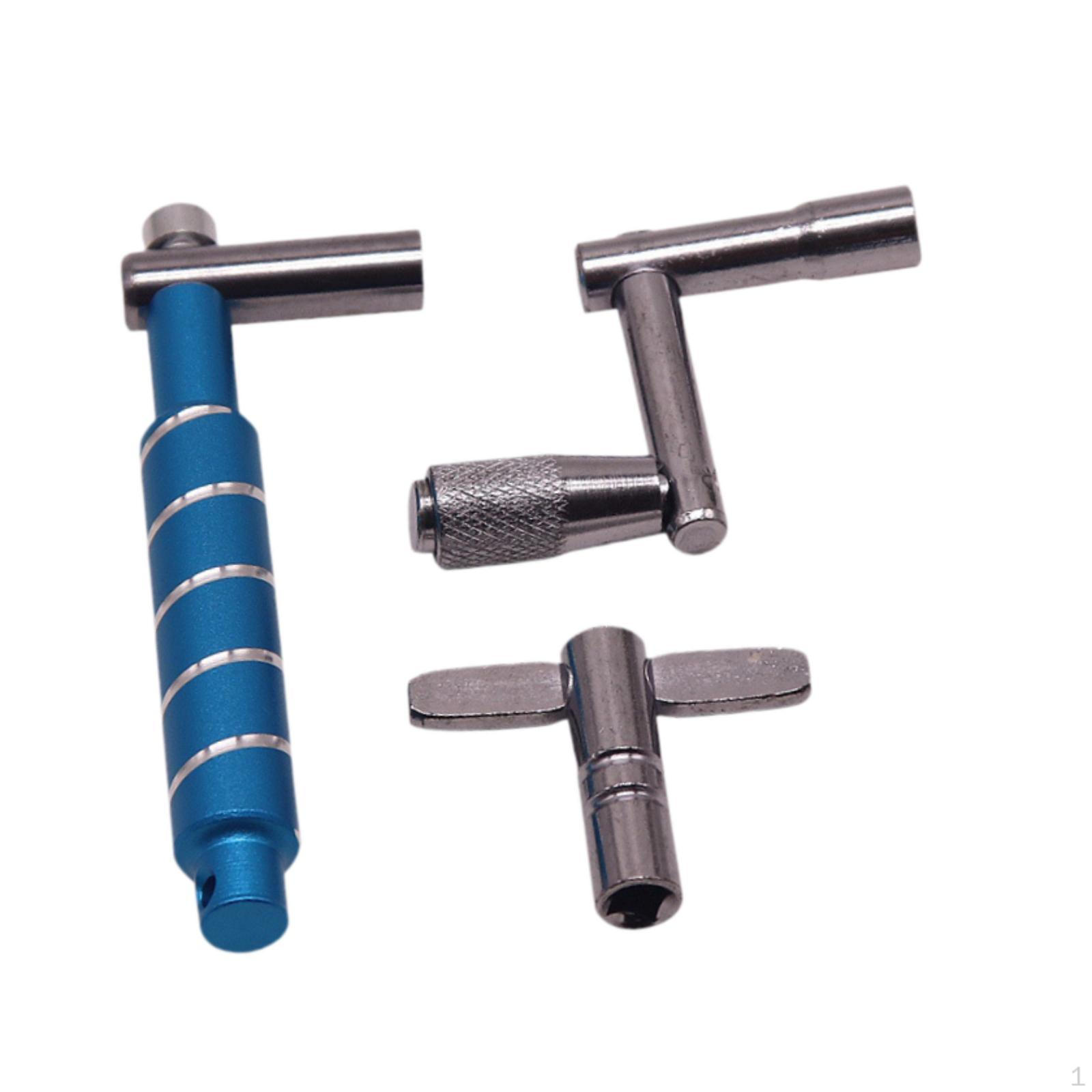 

3x Барабанный ключ Гаечный ключ Перкуссионное оборудование Инструмент Обслуживание Ремонт Портативный Профессиональный Тюнер для