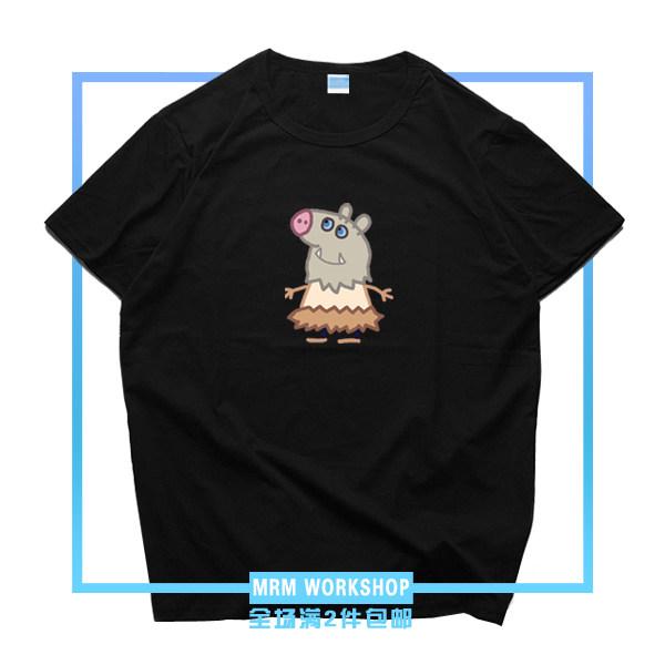 

Ghost Slayer Blade Mouth Hiraizu Japanese Anime Co Branded Cartoon Cotton Printed Unisexs and Womens Loose Casual Tshirt 4XL
