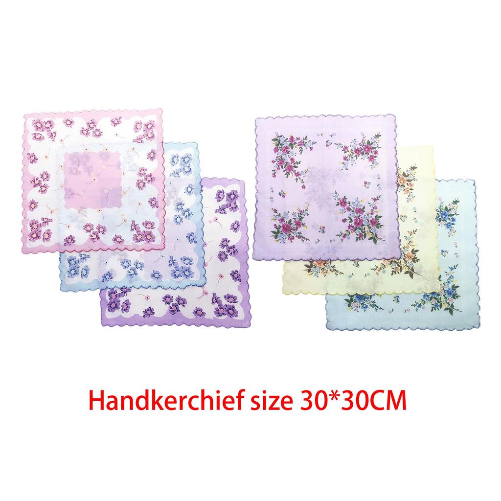Floral Print Women's Handkerchiefs Hankies for Special Occasions