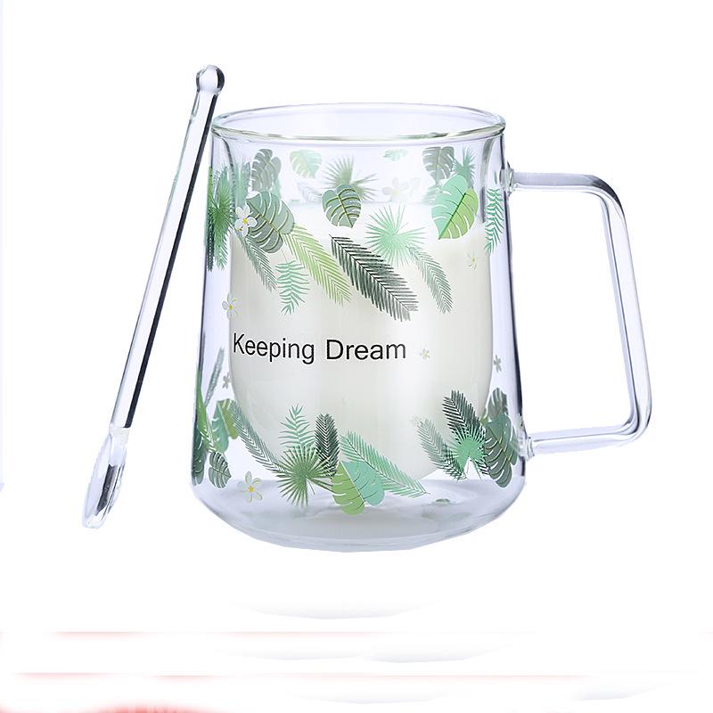 

Прозрачная двухслойная стеклянная чашка для кофе Mingshangde 100-450ml