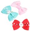 20Pcs Dog Hair Bowknot with Elastic Band Pet Puppy Teddy Grooming Hair Accessories Random Color