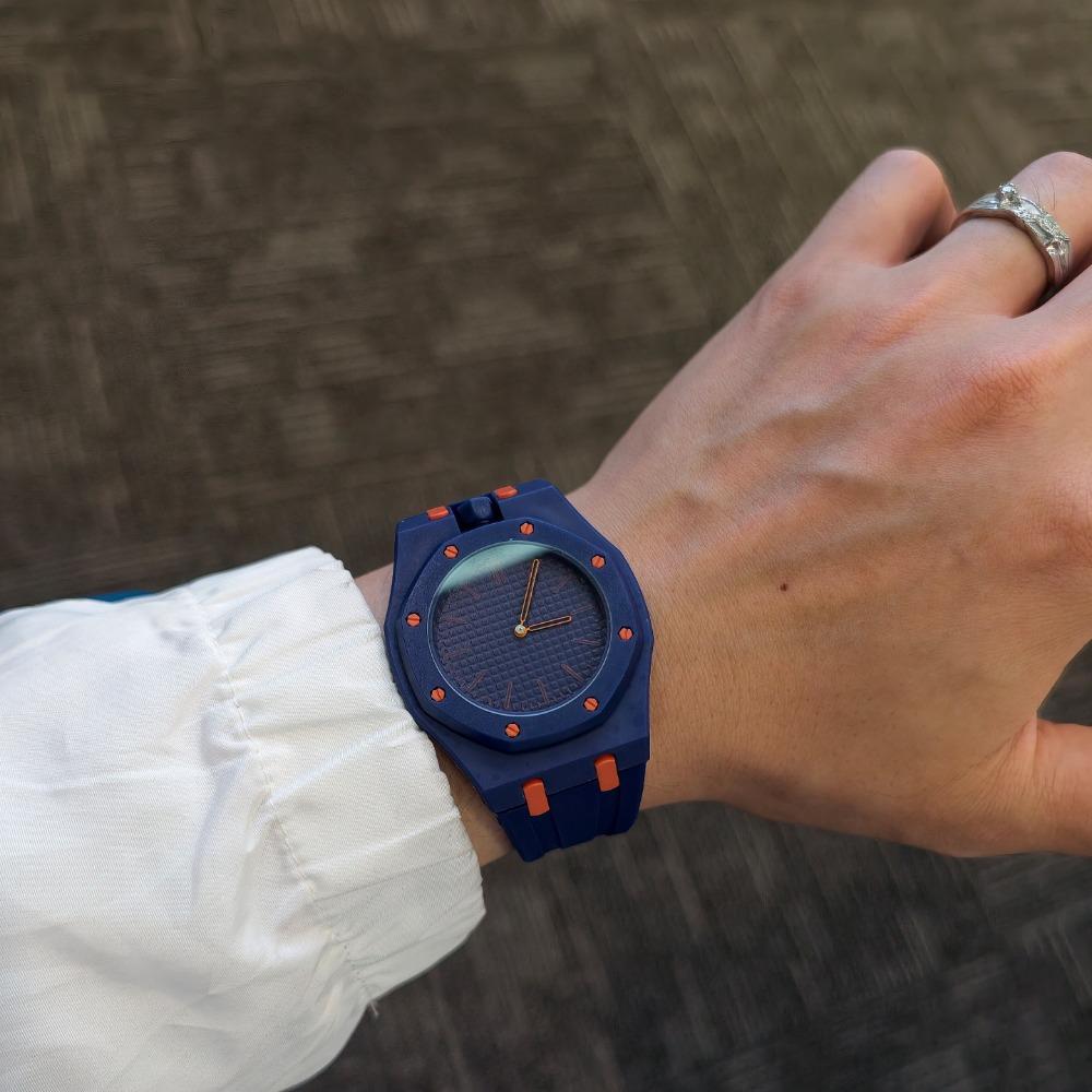 Orologio al Quarzo Unisex con Cinturino Colorato in Silicone per Donna Uomo Moda da Polso