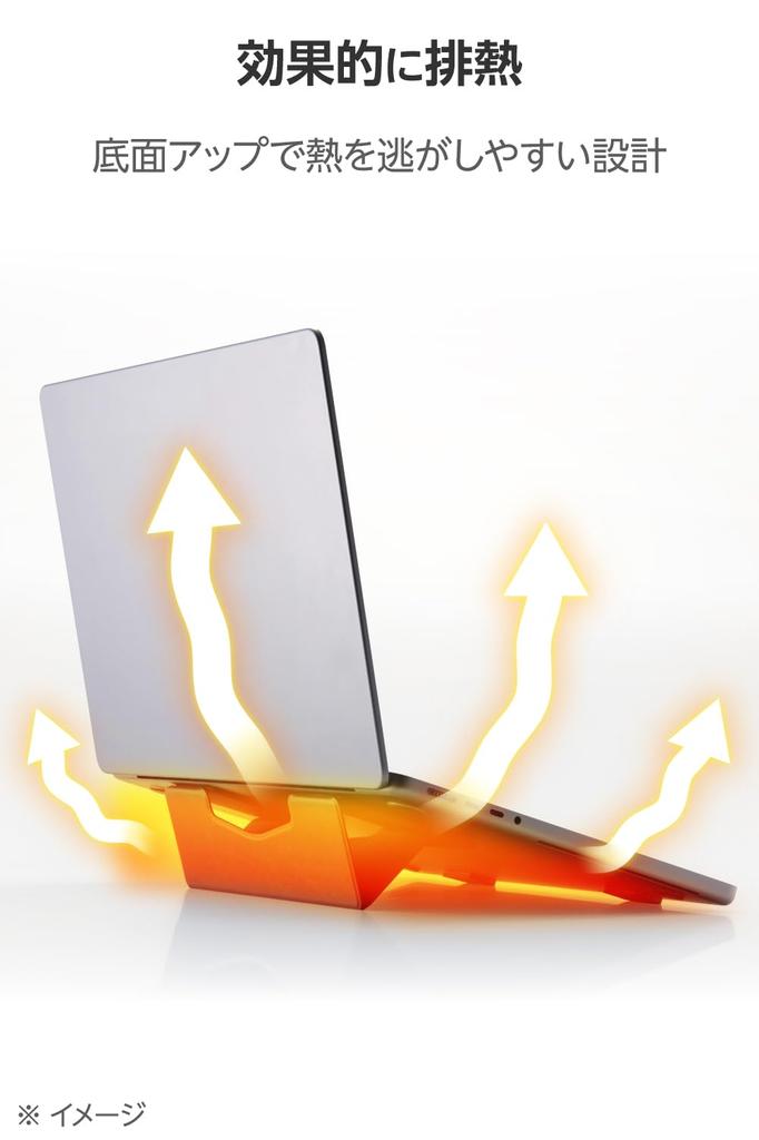 Elecom Bærbar PC-stativ for opptil tommer PCAWLTSLL01GY 15.6 PC-er, Sammenleggbart, Bærbart, Tynt, Lær, Selvklebende, Langt, Grått,