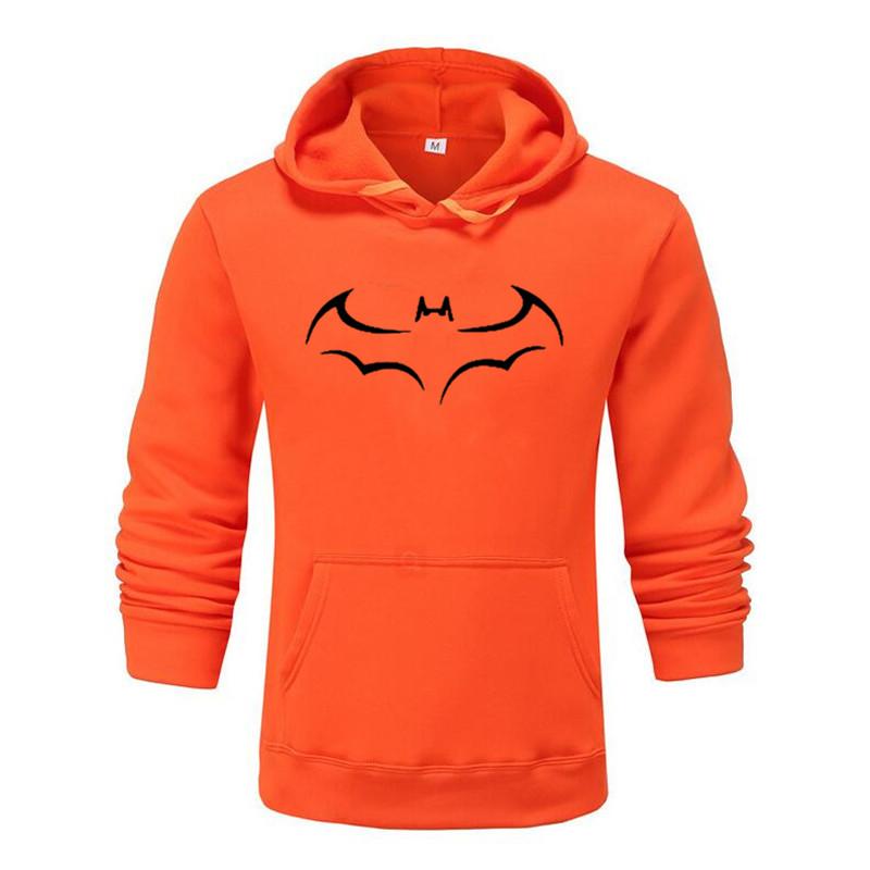 Moda Yarasa Baskılı Erkek Kapüşonlu Sweatshirt Sonbahar Kış Kapüşonlu Eşofman Üstü Günlük Erkek Kapüşonlu Sweatshirt Ceket Sudadera Hombre Kapüşonlu Sweatshirtler Erkek