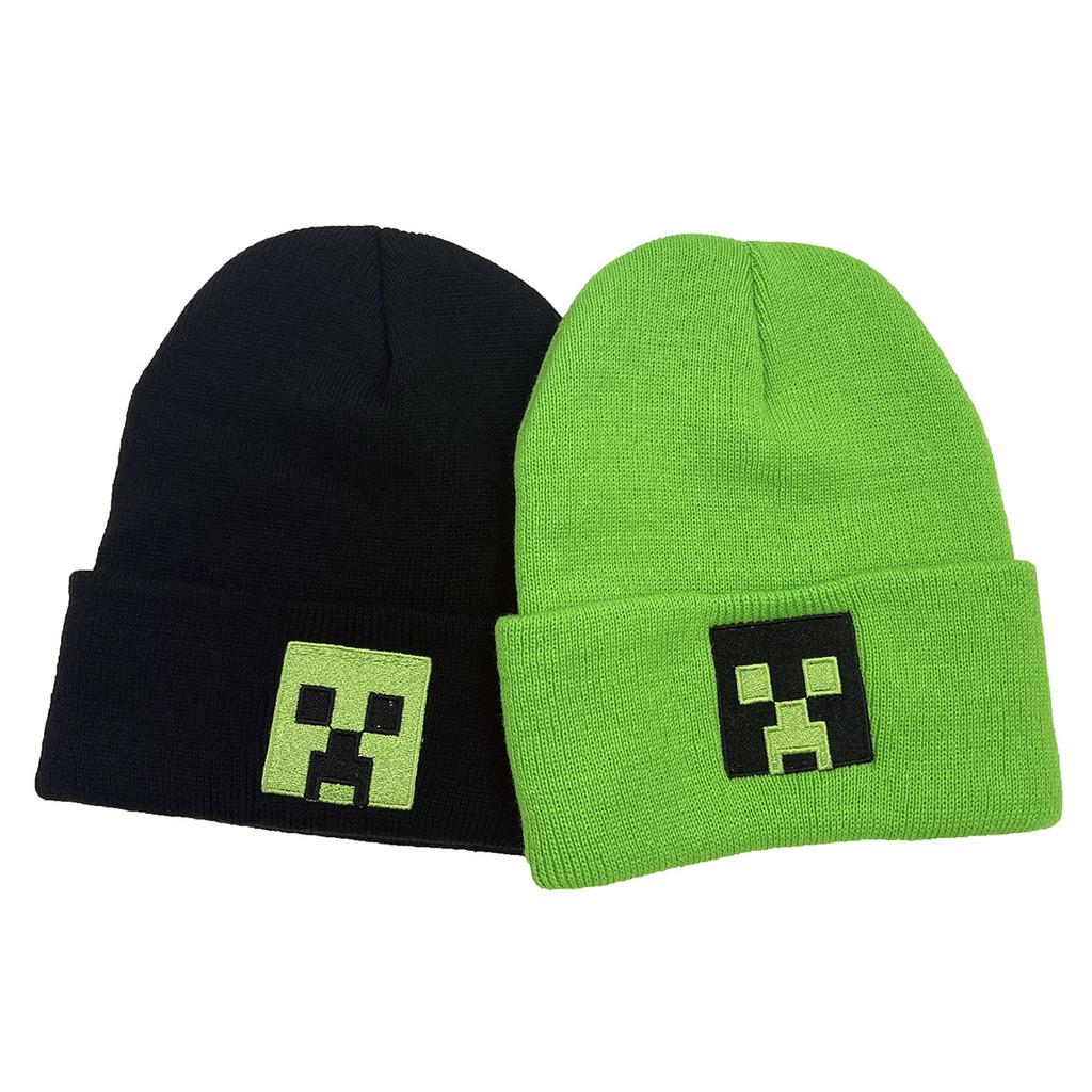 Minecraft Embroidered Knit Beanie With Windproof Breathable Material For Winter Wear