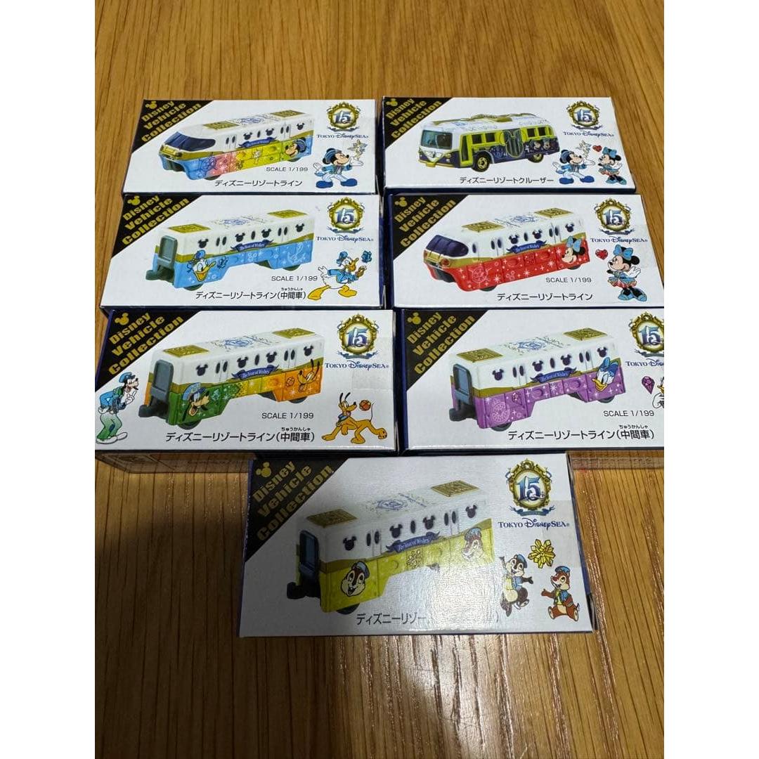 Used Tomica Mini Car Disney Resort Line SEA15th 6 Types Cruiser