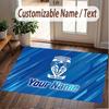 Custom Rug Warrington Wolves Pattern Print Name Text Soft Non‑Slip Floor Carpet for Home Indoor Decoration