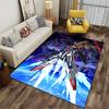 Robot Battle Scene in Space suitable as a non-slip mat for the living room or bedroom sofa