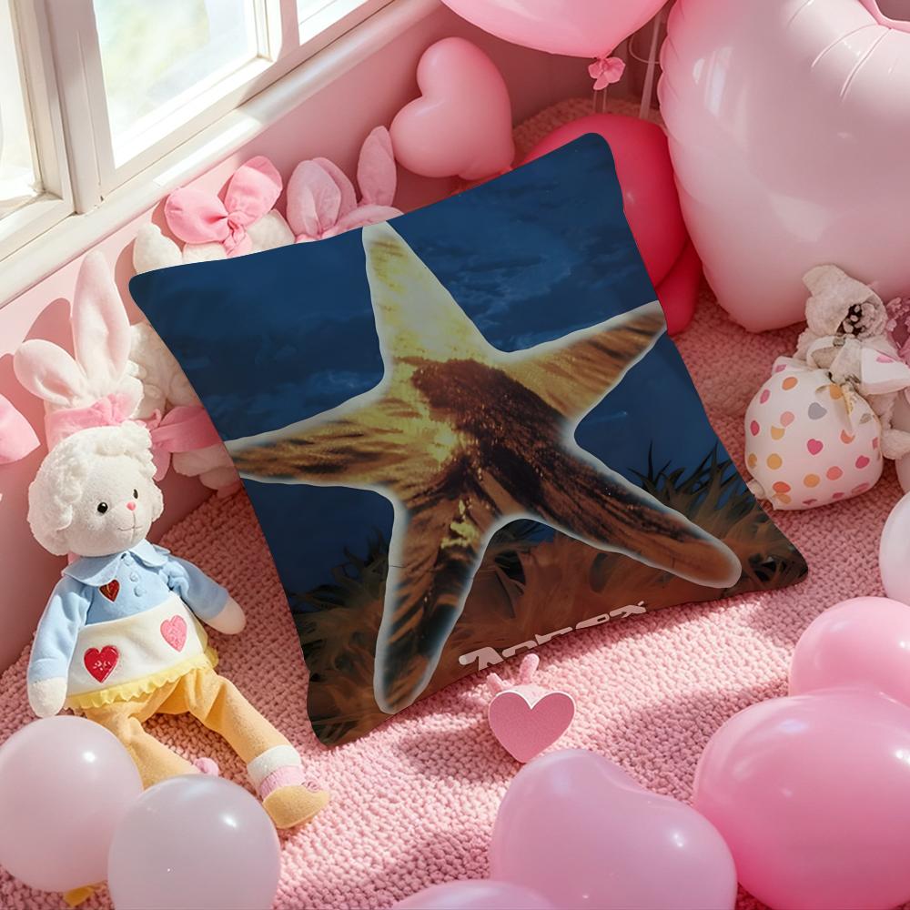 Album Cover A-Aphex T-Twin Cushion Cover Pattern Printed Pillowcase for Living Room Sofa Cushion Cover & Bedroom Decor
