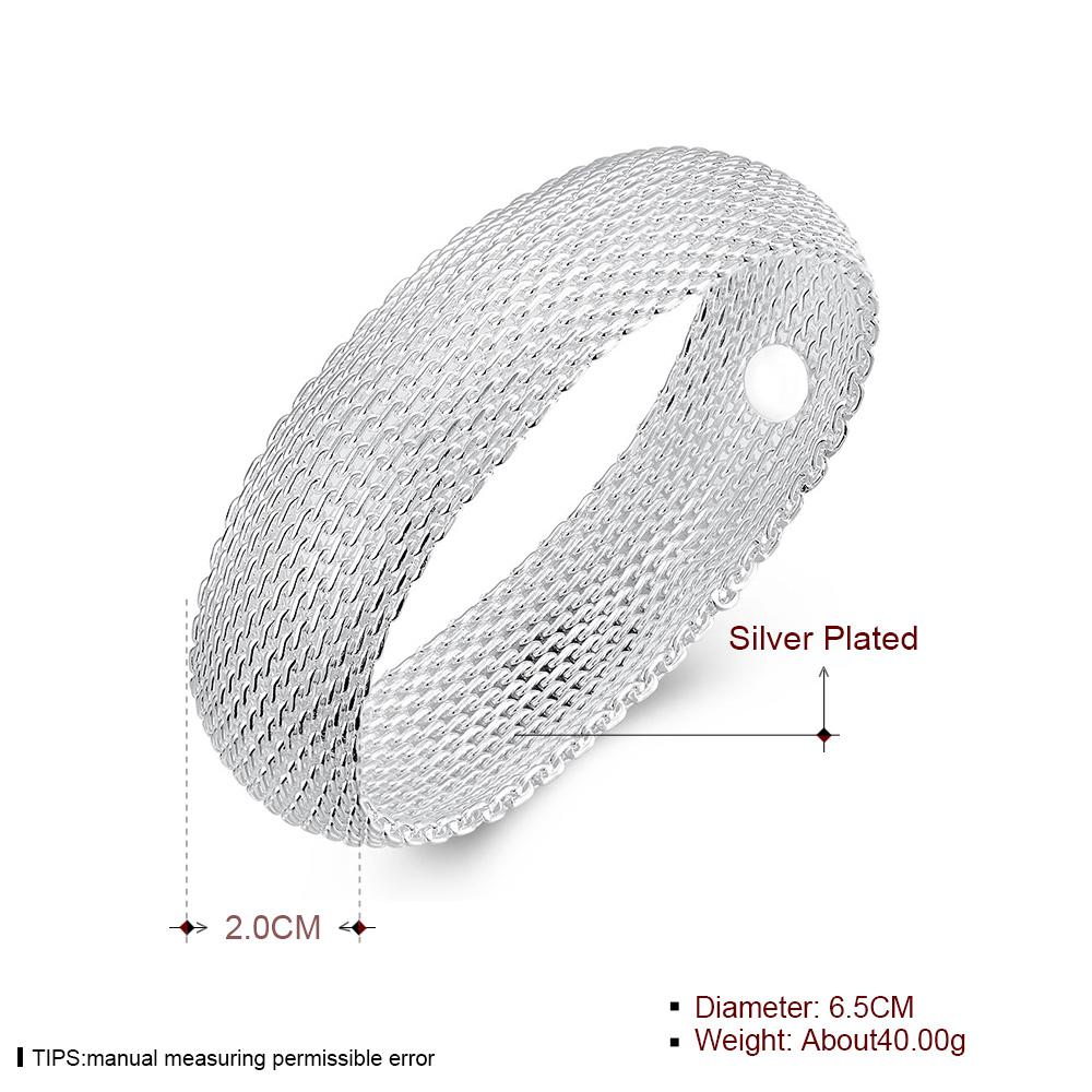 Hot Sale  Sterling  Bangle Bracelets Women Woven Mesh  Bracelet Jewelry Big Promotion