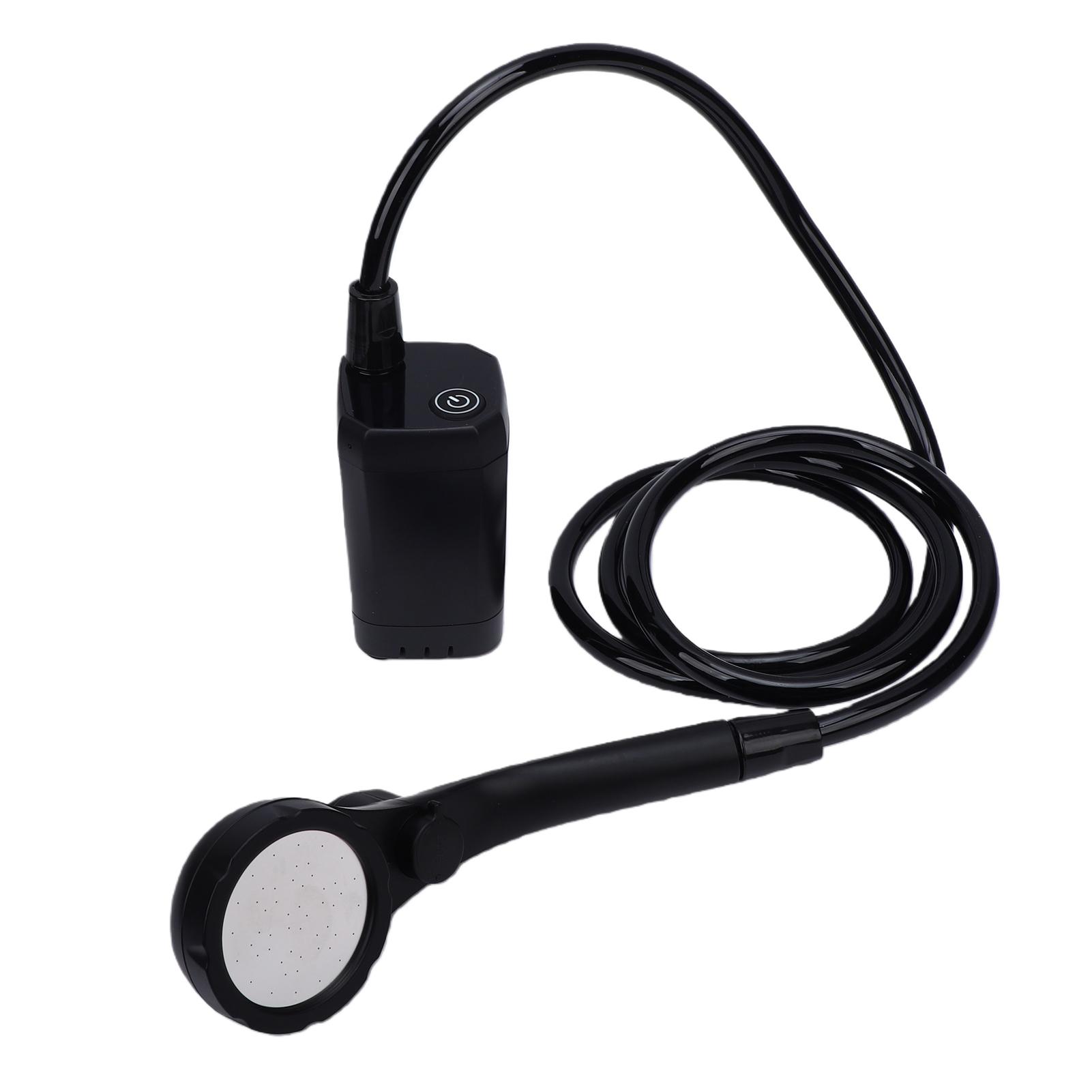 Portable Shower Digital LED Display Rechargeable Adjustable Water Flow Outdoor Camp Shower Pump