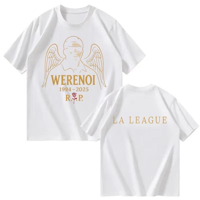 Rapper WeRenoi Photo Print Harajuku Retro Tshirt Fashion Tshirt Aesthetic Short Sleeves Top Unisex Streetwear 2026 summer