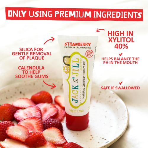 Jack and Jill Toothpaste Gel Strawberry 50g