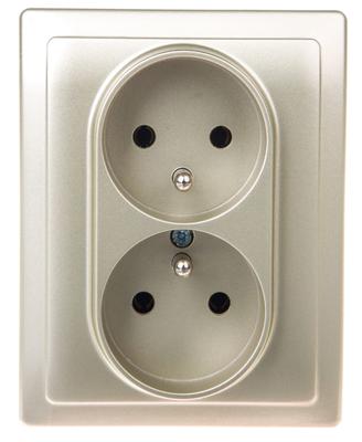Vena Double Socket Z/U Satin 515036